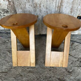 Pair of Folding Stools SUZY Design Adrian Reed Style Roger Tallon Bo