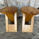 Pair of Folding Stools SUZY Design Adrian Reed Style Roger Tallon Bo