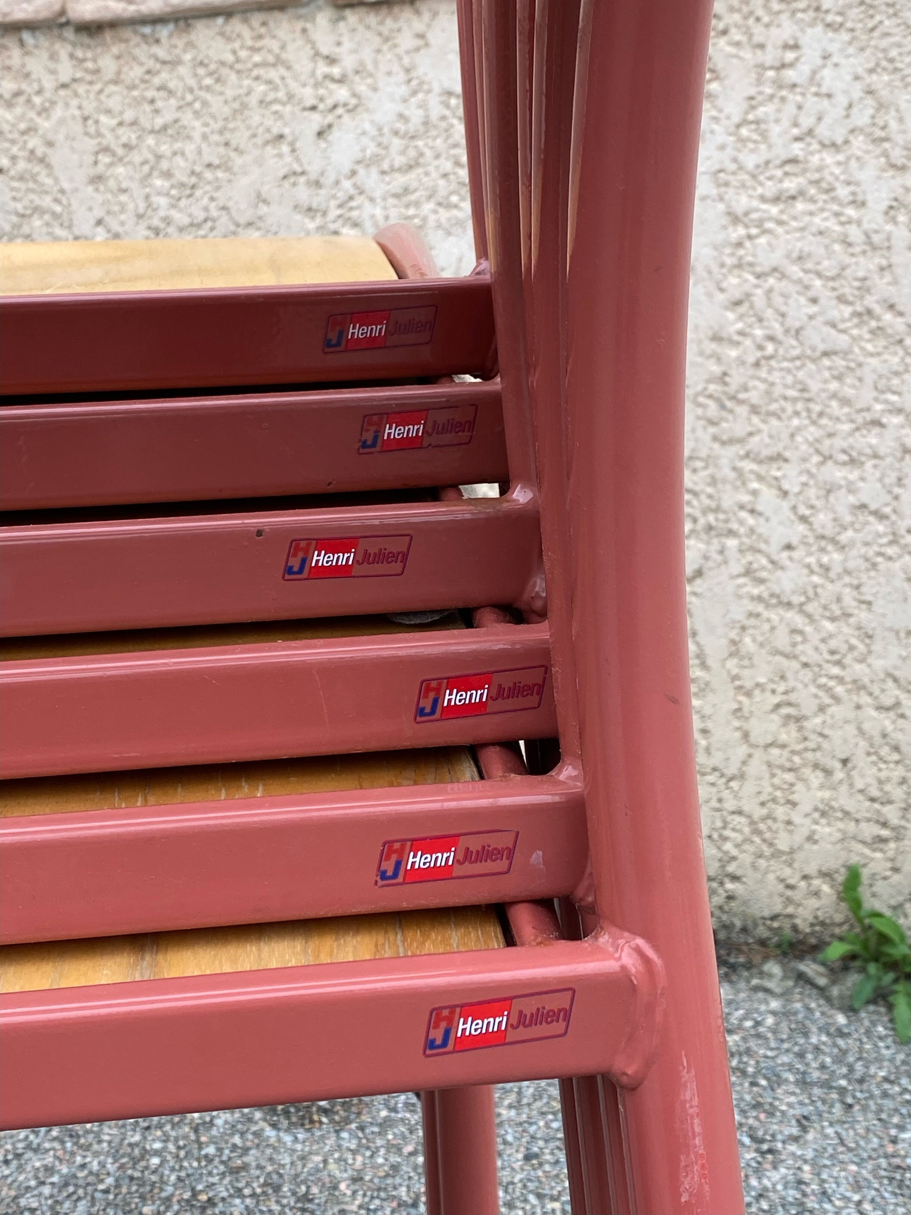 Set of 6 Adult size Mullca school chairs from the 80s
