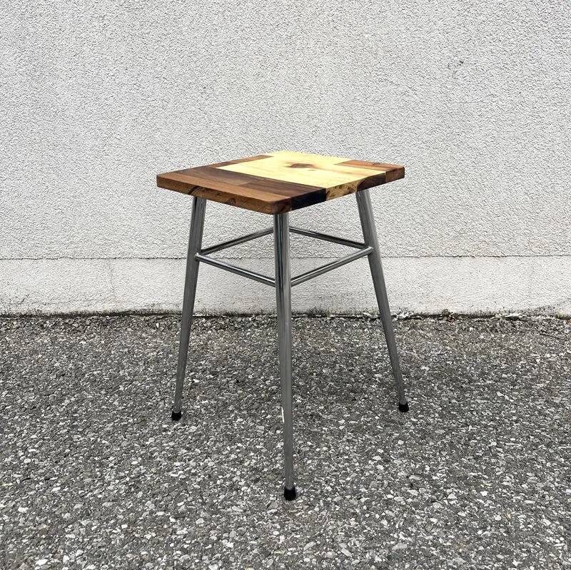 Vintage stool with an industrial spirit
