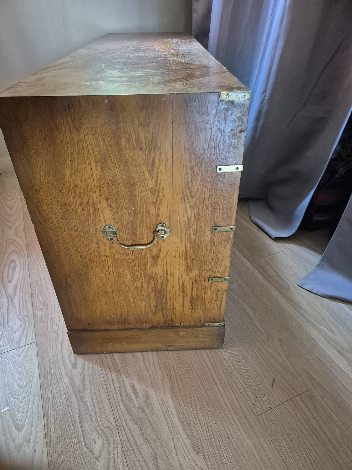 English marine chest of drawers