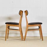 A set of four Danish Farstrup chairs In oak