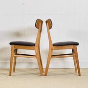 Ensemble de quatre chaises Farstrup danoises en chêne