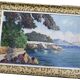 Bord de mer, huile sur panneau