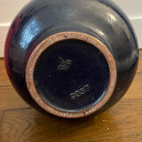 Blue Majolika ceramic vase