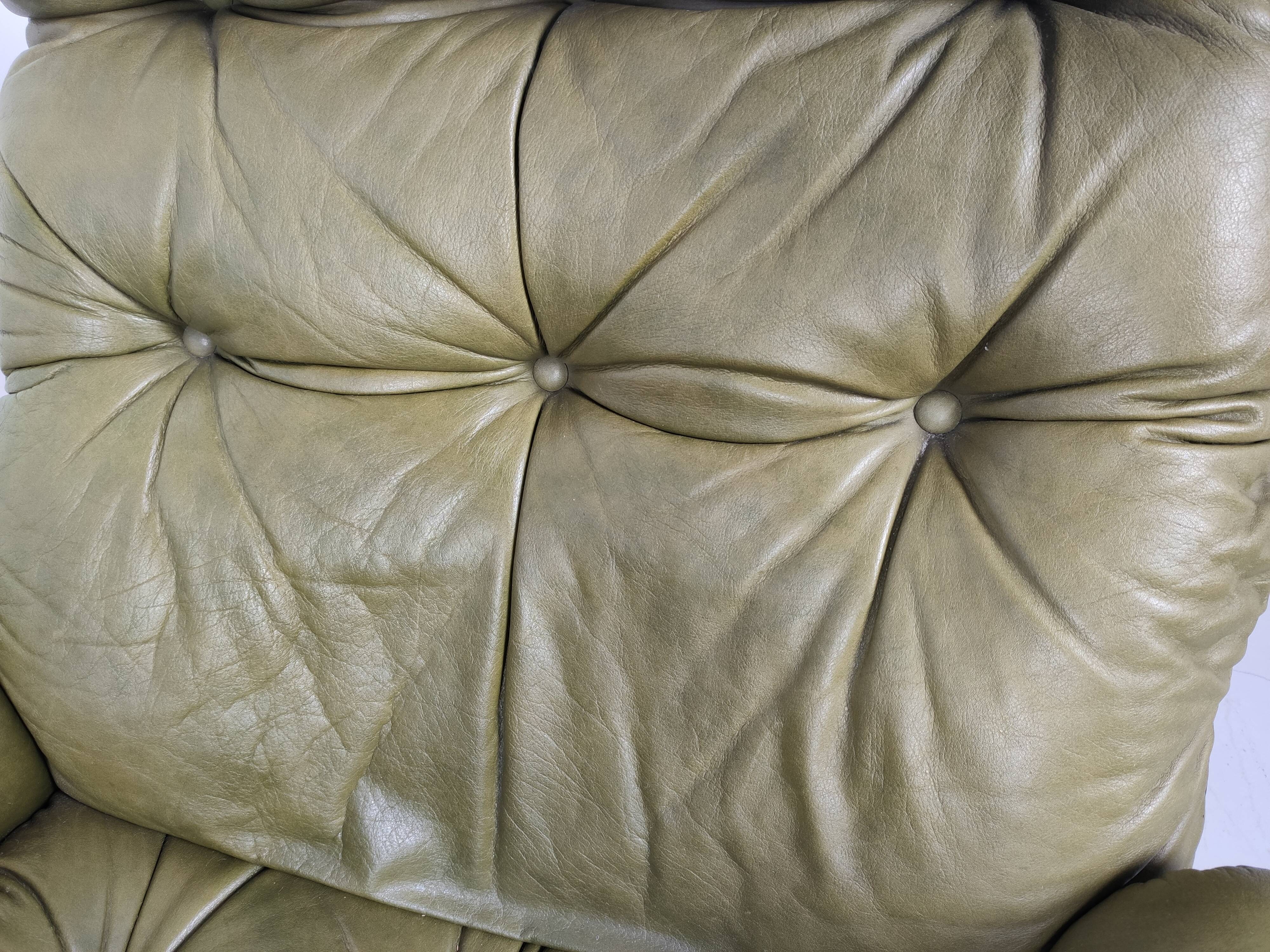 Fauteuil et ottoman Oddvin Rykken Norvège 1970s