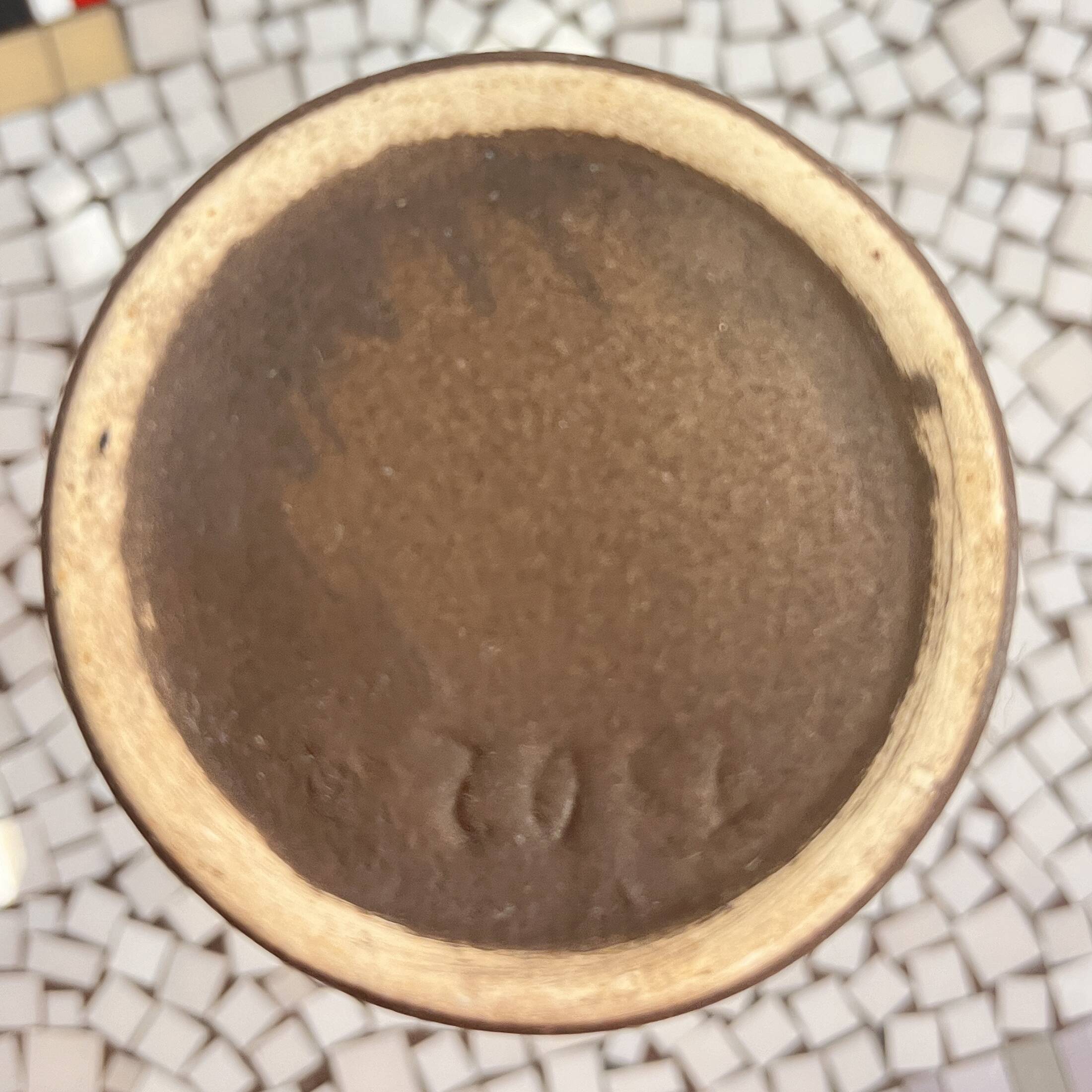 Ceramic vase with handle, Strehla Keramik, Germany, 1970s.