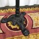 Marble bistro round table and cast foot