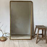 Mirror fireplace gilded wood