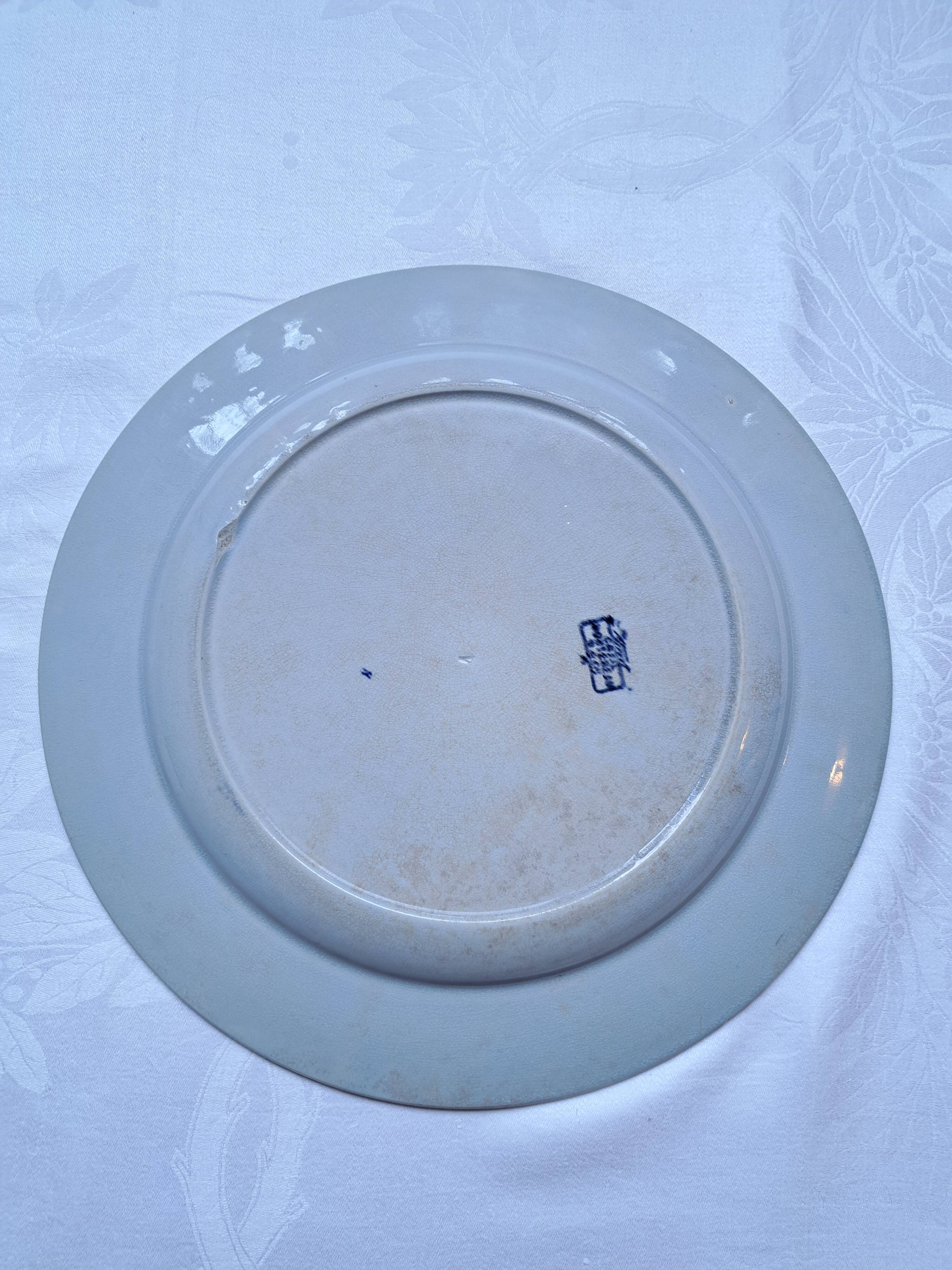 Large serving dish "Japan" 33cm Creil & Montereau