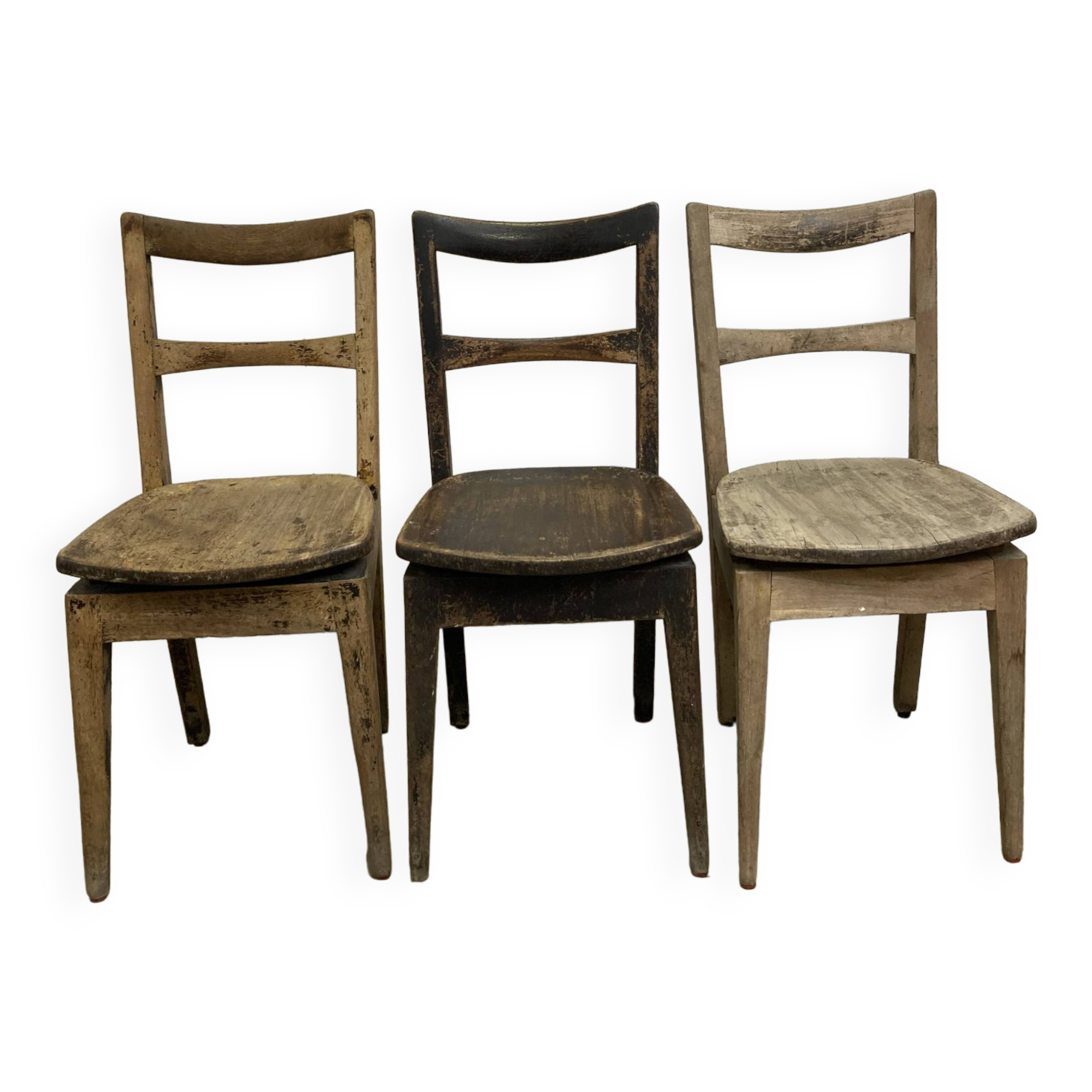 Series of 3 "taberna" chairs