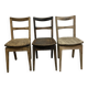 Series of 3 "taberna" chairs