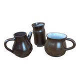 Three stoneware potteries