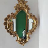 Mirror XIXth gilded wood and mercury ice 61x45cm