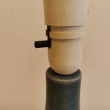 Blue ceramic table lamp, estimated 1960s. Danish, design.