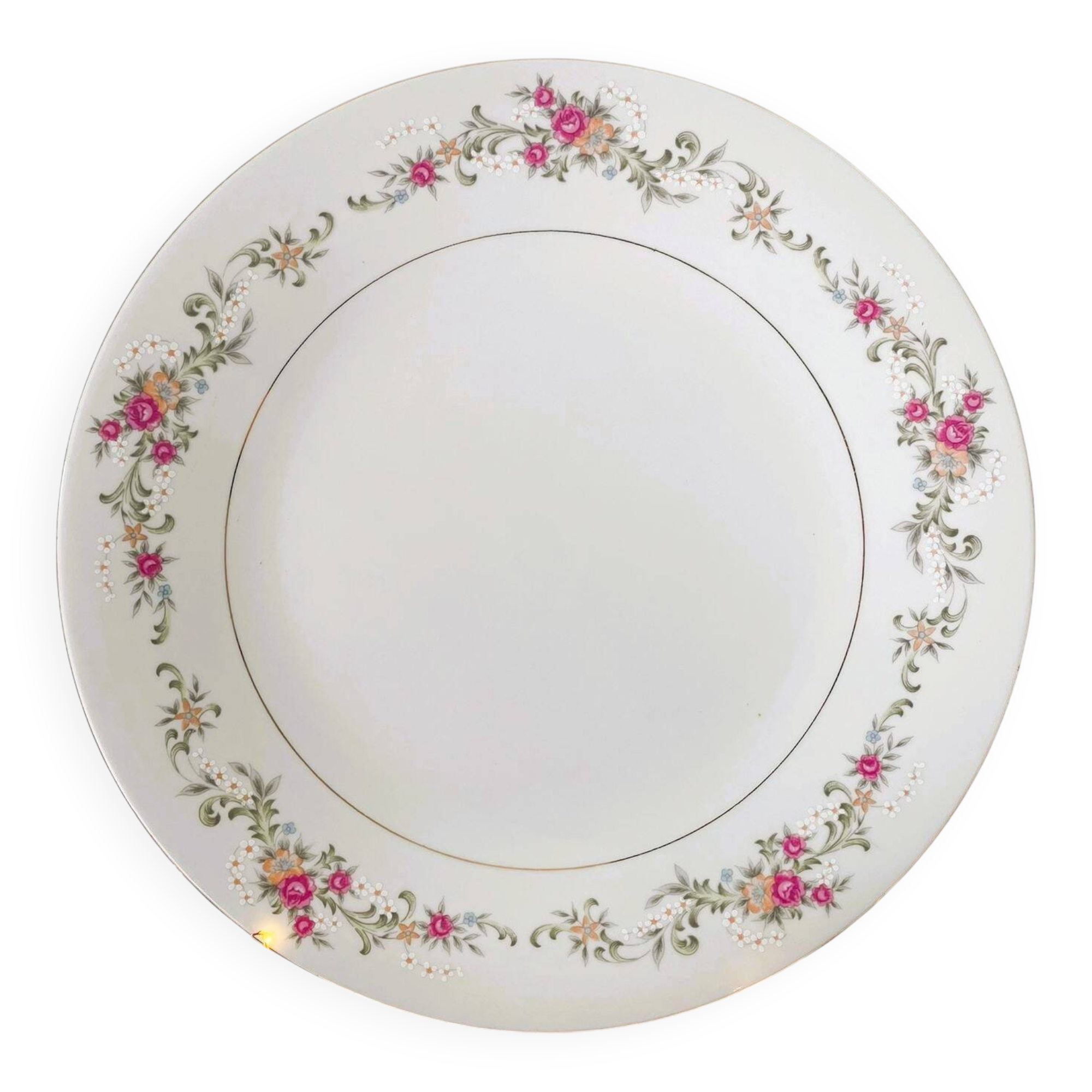 Floral porcelain dish