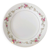 Plat porcelaine fleuris