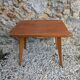 Vintage side table with compass legs – Scandinavian style – 60 × 42 × 51 cm