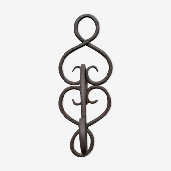 Wrought iron patère