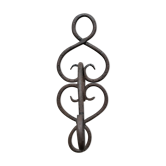 Patère en fer forgé