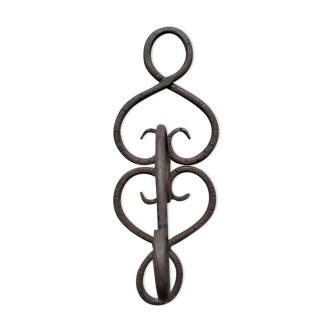Wrought iron patère