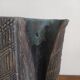 Raku vase scarifié