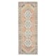 Vintage Turkish Hand-Knotted Wool Cotton Orange Runner 90x272