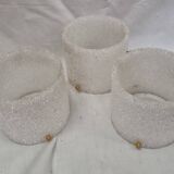 Perplex chandelier, 3 lights from 1970