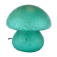 Lampe en verre en forme de champignon vert 1970