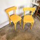 Chaise enfant Baumann en bois jaune