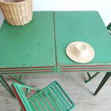 Vintage suitcase camping set
