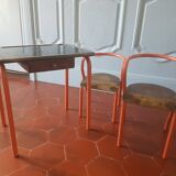School desk and chairs from the 1950s