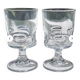 6 petits verres en cristal trempé d'environ 10 cl