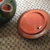 Glazed terracotta teapot