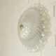 Vintage Murano Glass Sconce: Pearl Glass Wall Lamp / Handmade Flush Mount