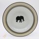 6 Porcelain soup plates, Safari.