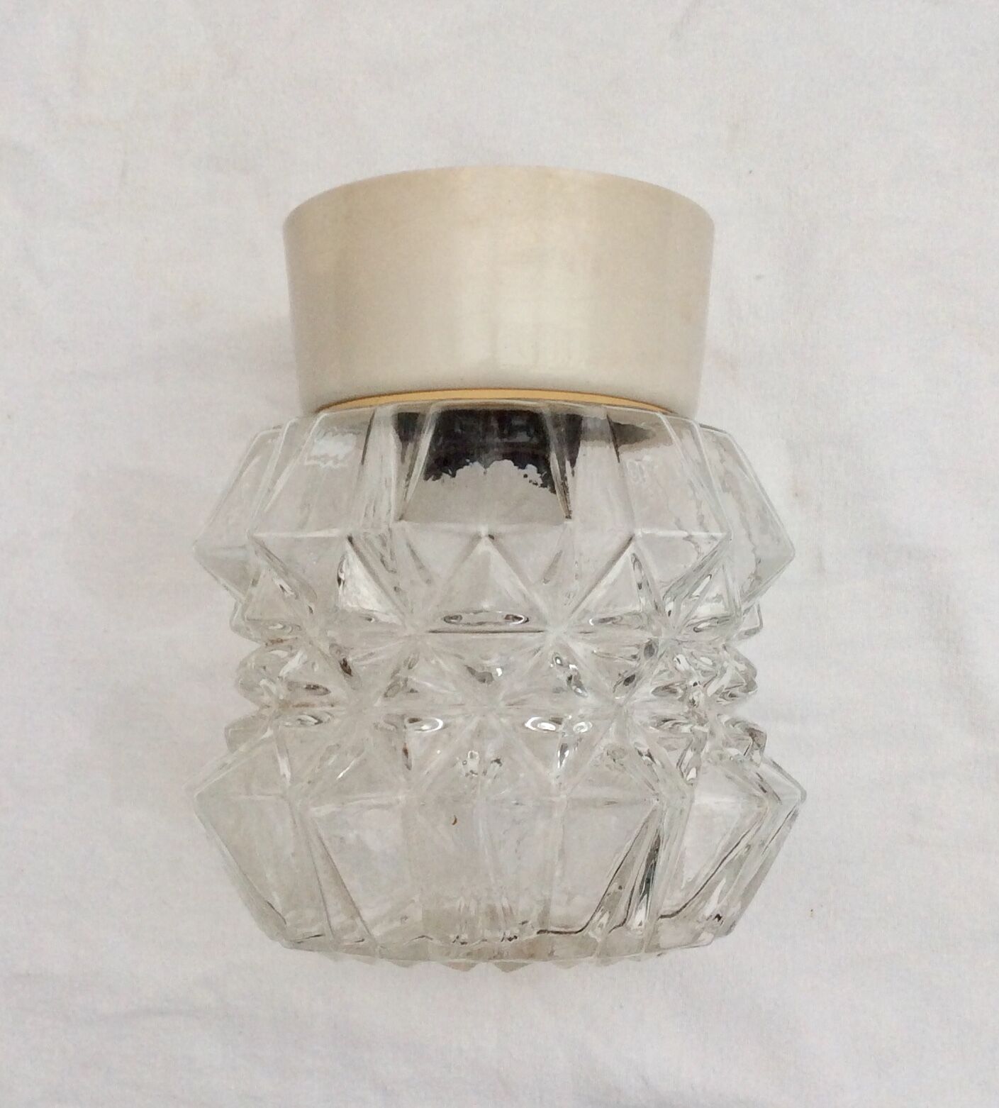 Vintage glass globe size: height -17cm- low diameter -10.5cm-