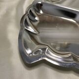 Stainless steel leaf-shaped dish