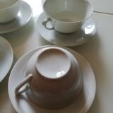 4 fine porcelain tea cups and saucers
