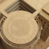 1970s Plywood and perspex Modernist Architect's Model