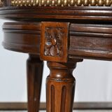 Fauteuil de Bureau Pivotant en Hêtre, style Louis XVI – Fin XIXe
