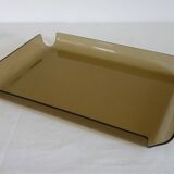 Document holder in smoked plexiglass from the 70s