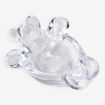 Cendrier nounours en cristal