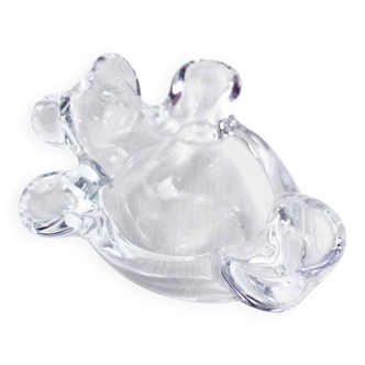 Crystal teddy ashtray