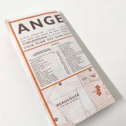 Angers vintage map 74x54cm