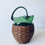 Blown glass pitcher