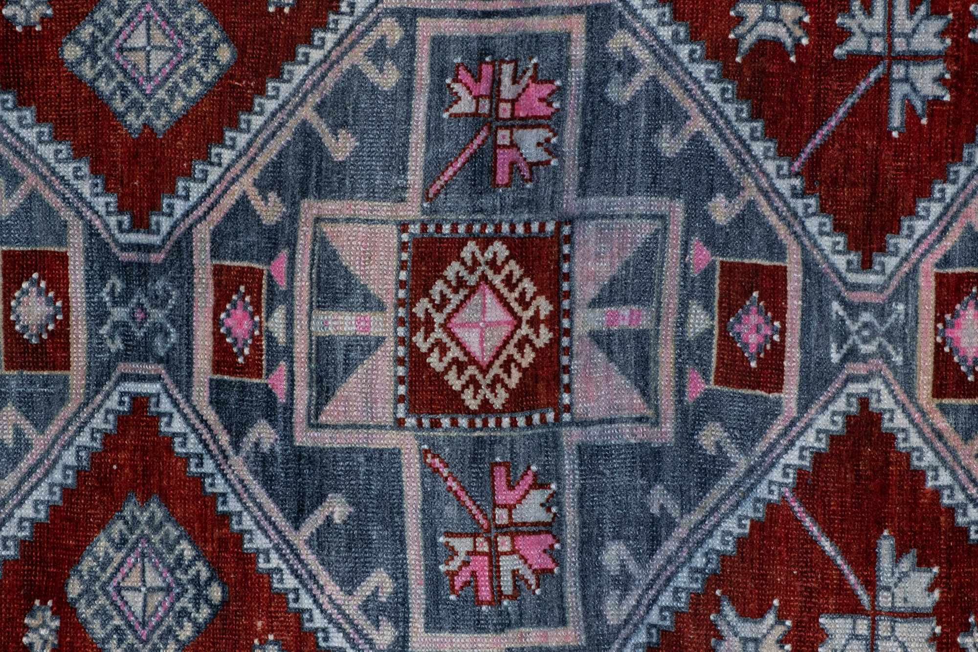 Vintage turkish oushak rug runner 71 x 247 cm