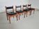 Set of 4 dining chairs by Silvio Coppola for Bernini, 1960s.