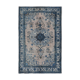 Handwoven overdyed anatolian 1970s 206 cm x 316 cm blue carpet