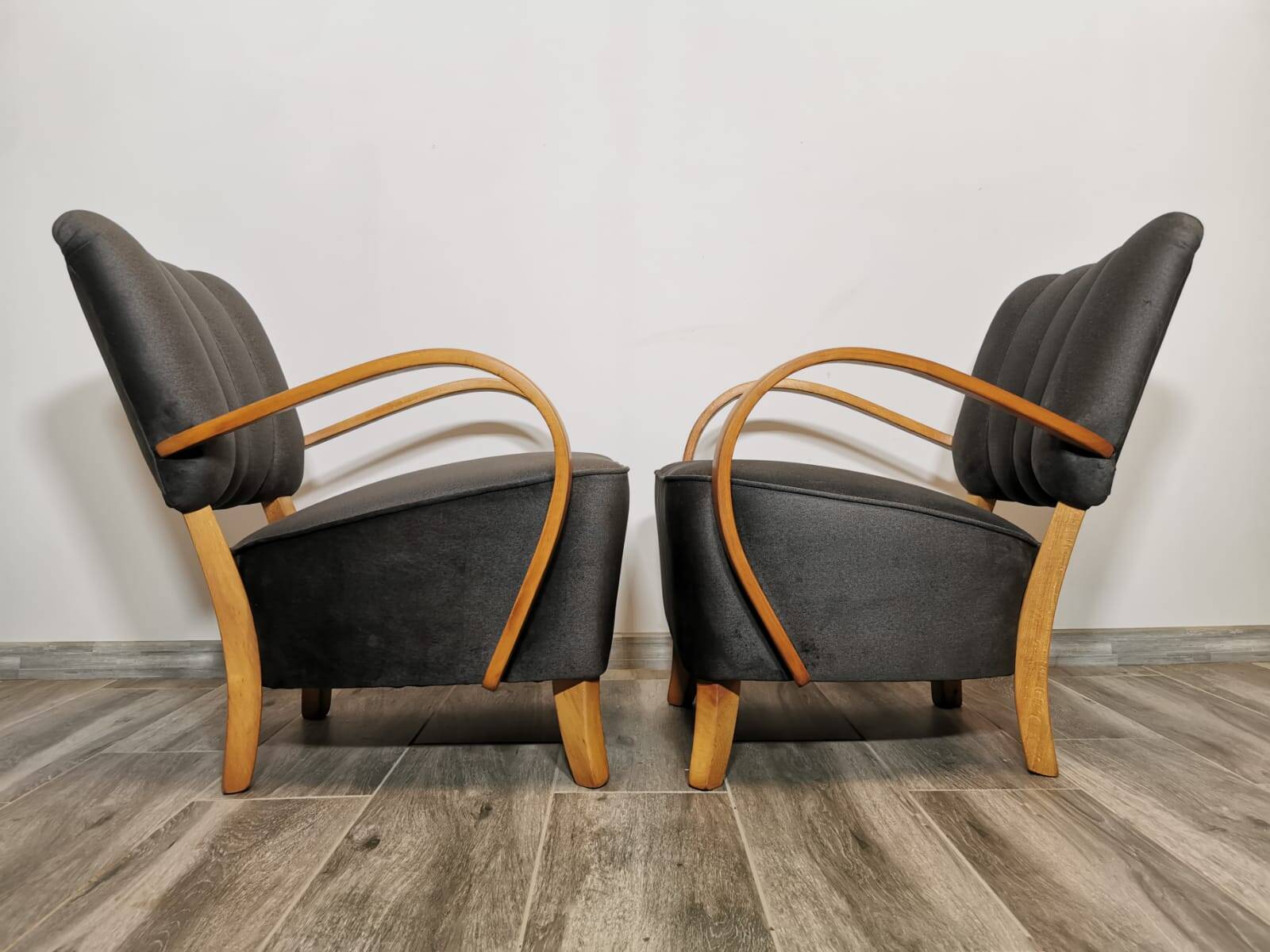 Armchairs by Jindřich Halabala, 1950s, Set of 2